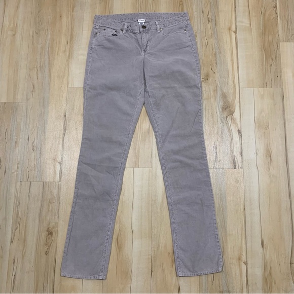 J crew city fit Matchstick skinny leg corduroy pants Womens Sz 30T Gray - Picture 1 of 7
